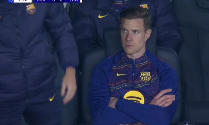 MINA Marca-Andre ter Stegena na ławce Barcelony :D